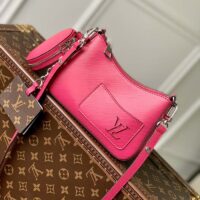 Louis Vuitton Women LV Marellini Handbag Rose Miami Pink Epi Grained Cowhide Leather (1)