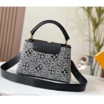 Louis Vuitton Women LV Since 1854 Capucines MM Gray Embroidered Calfskin Cowhide - Bild 3