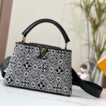 Louis Vuitton Women LV Since 1854 Capucines MM Gray Embroidered Calfskin Cowhide - Bild 2