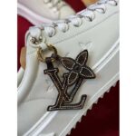 Louis Vuitton Women LV Time Out Sneaker Ecru Beige Mix Materials Monogram Flower - Image 9