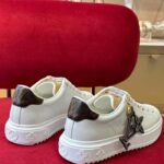 Louis Vuitton Women LV Time Out Sneaker Ecru Beige Mix Materials Monogram Flower - Image 5