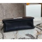 Louis Vuitton Women LV Twist Belt Chain Pouch Black Silver Epi Grained Cowhide Leather – Image 5