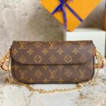 Louis Vuitton Women LV Wallet On Chain Ivy Brown Monogram Coated Canvas M81911 – Bild 2