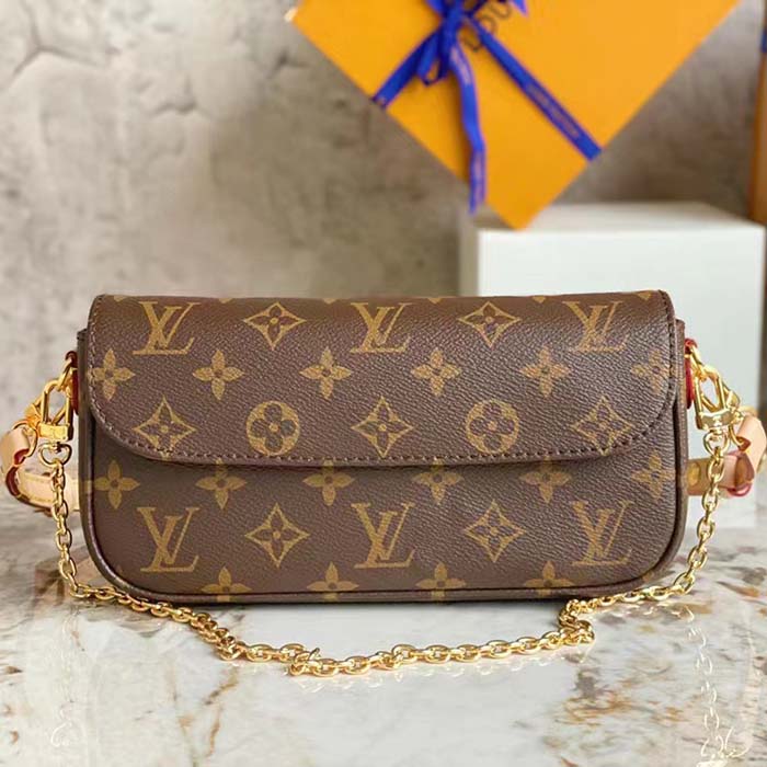 Louis Vuitton Wallet On Chain Ivy Monogram in Coated Canvas with