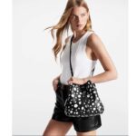 Louis Vuitton Women LVxYK NeoNoé MM Black White Embossed Grained Monogram Empreinte Cowhide - Image 12