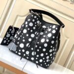 Louis Vuitton Women LVxYK NeoNoé MM Black White Embossed Grained Monogram Empreinte Cowhide - Image 2