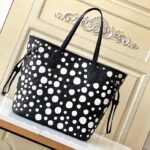 Louis Vuitton Women LVxYK Neverfull MM Tote Black White Embossed Grained Monogram Empreinte Cowhide - Bild 4