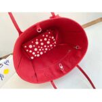 Louis Vuitton Women LVxYK Neverfull MM Tote Red White Embossed Grained Monogram Empreinte Cowhide - immagine 8