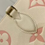 Louis Vuitton Women OnTheGo MM Tote Pink Embossed Supple Grained Cowhide Leather - immagine 8