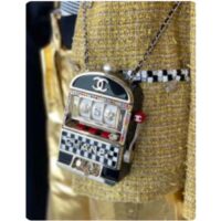 Chanel Women CC Slot Machine Minaudiere Resin Strass Imitation Pearl Gold-Tone Metal (5)