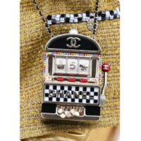 Chanel Women CC Slot Machine Minaudiere Resin Strass Imitation Pearl Gold-Tone Metal (5)