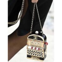 Chanel Women CC Slot Machine Minaudiere Resin Strass Imitation Pearl Gold-Tone Metal (5)