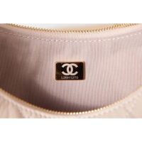 Chanel Women CC Small Hobo Bag Lambskin Shiny Light Gold Metal Ecru (1)