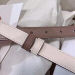 Dior CD Women 30 Montaigne Reversible Belt Latte Beige Smooth Calfskin - Imagen 9