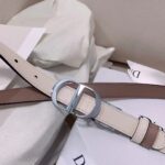 Dior CD Women 30 Montaigne Reversible Belt Latte Beige Smooth Calfskin - Imagen 2