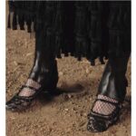 Dior CD Women D-Grace Ballet Pump Black Transparent Mesh Lambskin Roses Embroidery – Image 13