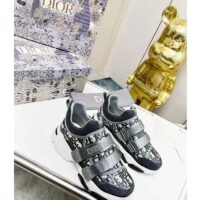 Dior Unisex Shoes CD D-Wander Sneaker Deep Blue Dior Oblique Technical Fabric (8)