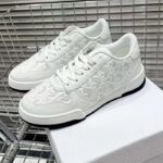 Dior Unisex Shoes CD Dior One Sneaker White Dior Oblique Perforated Calfskin - Image 4