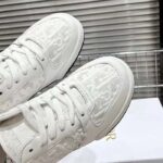 Dior Unisex Shoes CD Dior One Sneaker White Dior Oblique Perforated Calfskin - Image 9