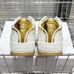 Dior Unisex Shoes CD One Sneaker White Gold-Tone Dior Oblique Perforated Calfskin - Image 8
