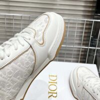 Dior Unisex Shoes CD One Sneaker White Nude Dior Oblique Perforated Calfskin (5)