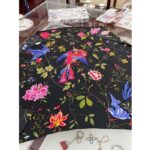 Dior Women CD Dior Birds 90 Square Scarf Black Multicolor Silk Twill - Image 2