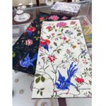 Dior Women CD Dior Birds 90 Square Scarf Black Multicolor Silk Twill - Image 9