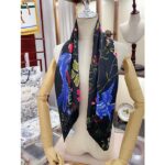 Dior Women CD Dior Birds 90 Square Scarf Black Multicolor Silk Twill - Image 5