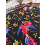 Dior Women CD Dior Birds 90 Square Scarf Black Multicolor Silk Twill - Image 6