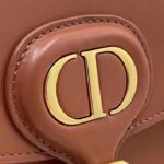 Dior Women CD Dior Bobby Frame Bag Cognac-Colored Box Calfskin – Image 7