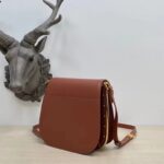 Dior Women CD Dior Bobby Frame Bag Cognac-Colored Box Calfskin – Image 5