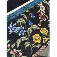 Dior Women CD Large Book Tote Black Multicolor Dior Petites Fleurs Embroidery (1)