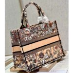 Dior Women CD Medium Book Tote Powder Pink Jardin Magique Embroidery – Image 7