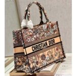 Dior Women CD Medium Book Tote Powder Pink Jardin Magique Embroidery – Image 4