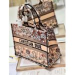 Dior Women CD Medium Book Tote Powder Pink Jardin Magique Embroidery – Image 8