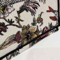 Dior Women CD Medium Book Tote White Multicolor Jardin Botanique Embroidery (1)