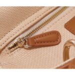 Dior Women CD Medium Lady Dior Handbag Natural Cannage Raffia - Image 8