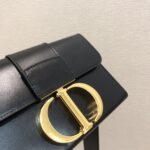 Dior Women CD Micro 30 Montaigne Bag Black Box Calfskin Flap Closure – Bild 12