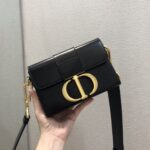 Dior Women CD Micro 30 Montaigne Bag Black Box Calfskin Flap Closure – Bild 4