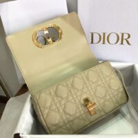 Dior Women CD Small Dior Caro Bag Beige Supple Cannage Calfskin (1)