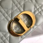 Dior Women CD Small Dior Caro Bag Gray Supple Cannage Calfskin - Bild 9