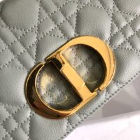 Dior Women CD Small Dior Caro Bag Gray Supple Cannage Calfskin (1)