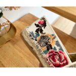 Dior Women Granville Espadrille White Multicolor Jardin D'Hiver Embroidered Cotton - Image 10