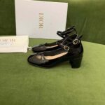 Dior Women Shoes CD Aime Dior Ballerina Pump Black Patent Calfskin - Image 4