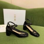 Dior Women Shoes CD Aime Dior Ballerina Pump Black Patent Calfskin - Image 2