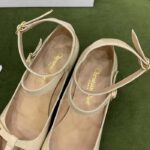 Dior Women Shoes CD Aime Dior Ballerina Pump White Patent Calfskin - Image 9