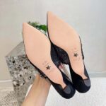 Dior Women Shoes CD J'Adior Slingback Pump Black Multicolor Cotton Jardin Botanique Embroidery - Image 9