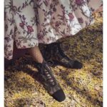 Dior Women Shoes CD Naughtily-D Ankle Boot Black Transparent Mesh Suede Embroidered Roses - Image 12