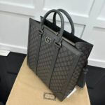 Gucci GG Unisex Ophidia Medium Tote Bag Grey Black GG Supreme Canvas - Bild 4
