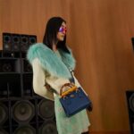 Gucci GG Women Diana Mini Tote Bag Royal Blue Leather Double G - Image 11